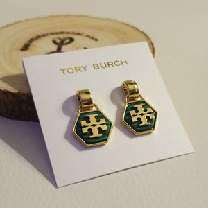 Tory Burch hexagon drop earrings